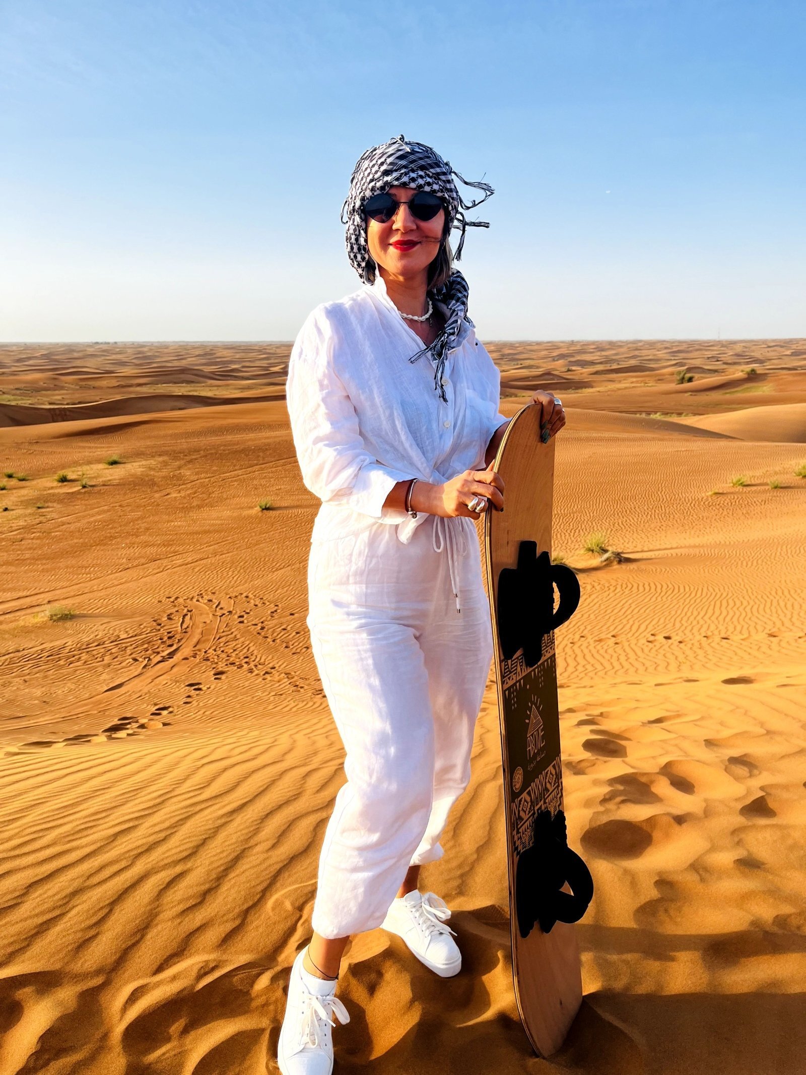 Sand Boarding in Desert